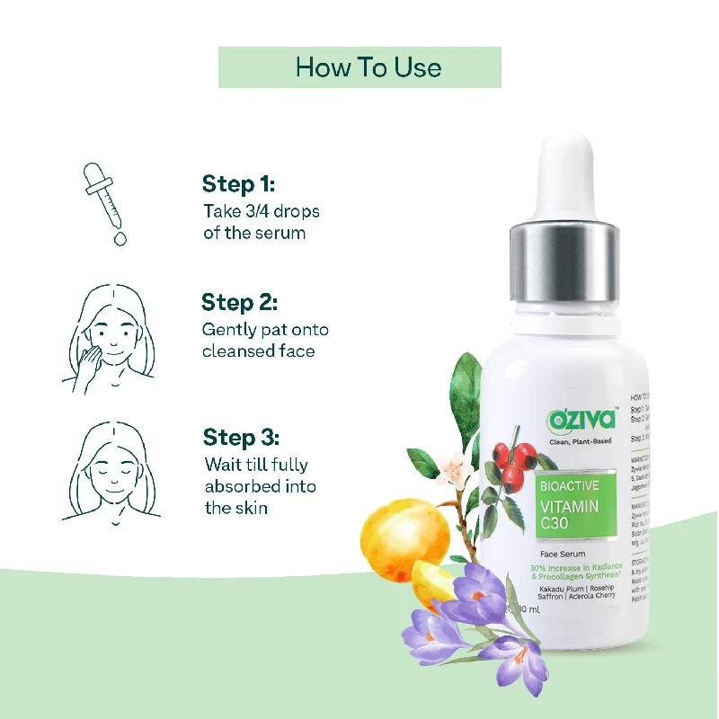 Oziva Bioactive Vitamin C30 Face Serum, 10 ml-4.webp